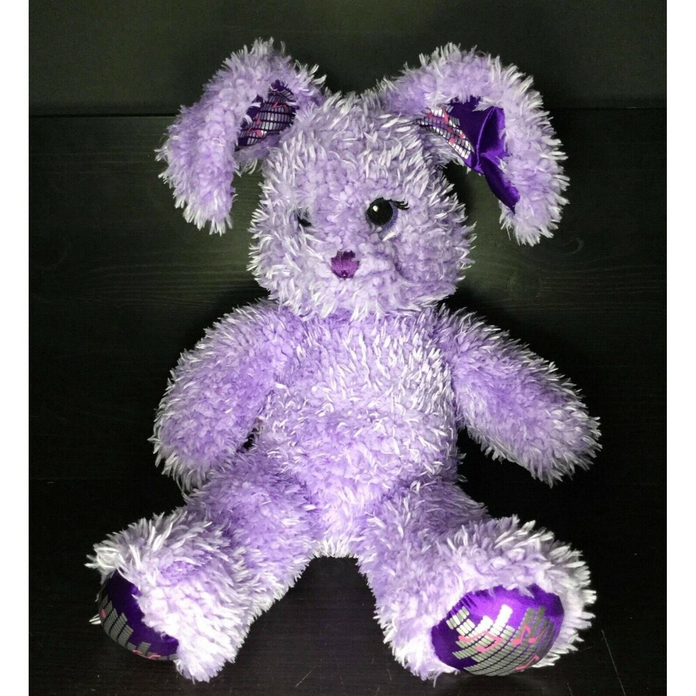 Build-A-Bear - Jammin' Music Bunny - Purple Rabbit Plush - No Voicebox